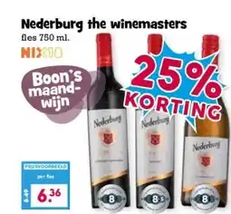 Boon`s Markt Nederburg the winemasters aanbieding