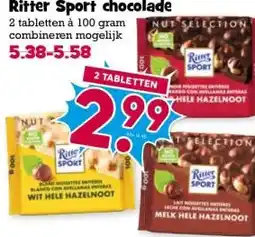 Boon`s Markt Ritter Sport chocolade aanbieding