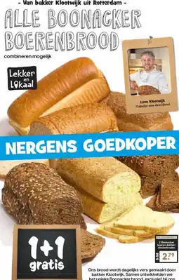 Boon`s Markt - Van bakker Klootwijk uit Rotterdam - ALLE BOONACKER BOERENBROOD aanbieding