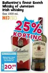 Boon`s Markt Ballantine's finest Scotch Whisky of Jameson Irish whiskey aanbieding