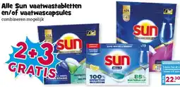 Boon`s Markt Alle Sun vaatwastabletten en/of vaatwascapsules aanbieding