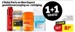 Kruidvat L'oréal paris en men expert gezichtsverzorging en reiniging aanbieding