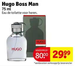Kruidvat Hugo boss man aanbieding
