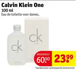 Kruidvat Calvin klein one aanbieding