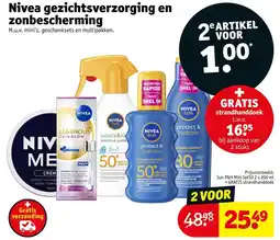 Kruidvat Nivea gezichtsverzorging en zonbescherming aanbieding