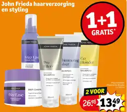 Kruidvat John frieda haarverzorging en styling aanbieding