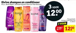 Kruidvat Elvive shampoo en conditioner aanbieding