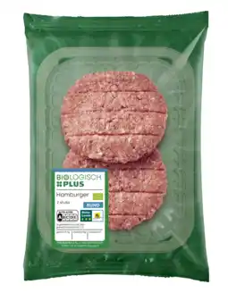 PLUS Biologisch PLUS Hamburger 2 stuks aanbieding