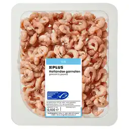 PLUS PLUS Hollandse garnalen 100 gram aanbieding