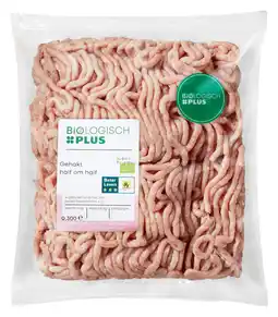 PLUS Biologisch PLUS Gehakt half om half aanbieding