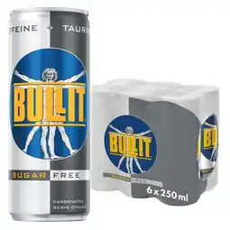 PLUS Bullit Energy drink sugar free 6-pack aanbieding