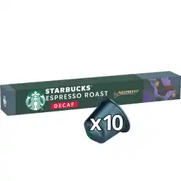 PLUS Starbucks by Nespresso espresso roast decaf aanbieding