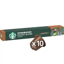 PLUS Starbucks Nespresso house blend lungo koffiecups aanbieding