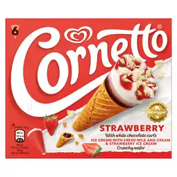 PLUS Ola Cornetto Classico Strawberry aanbieding