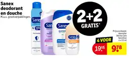 Kruidvat Sanex deodorant en douche aanbieding