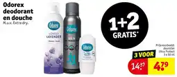 Kruidvat Odorex deodorant en douche aanbieding