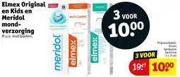 Kruidvat Elmex original en kids en meridol mond verzorging aanbieding