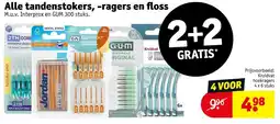 Kruidvat Alle tandenstokers, ragers en floss aanbieding