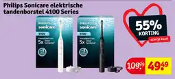 Kruidvat Philips Sonicare elektrische tandenborstel 4100 Series aanbieding