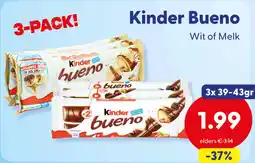 Die Grenze Kinder Bueno Wit of Melk aanbieding