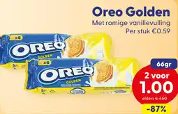 Die Grenze Oreo Golden Met romige vanillevulling aanbieding