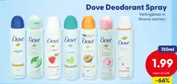 Die Grenze Dove Deodorant Spray aanbieding