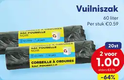 Die Grenze Vuilniszak 60 liter aanbieding