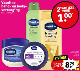 Kruidvat Vaseline hand en body verzorging aanbieding