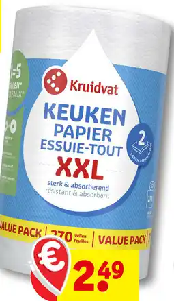 Kruidvat Kruidvat Keukenpapier XXL aanbieding