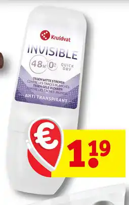 Kruidvat Kruidvat deodorant invisible aanbieding
