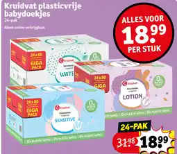 Kruidvat Kruidvat plasticvrije babydoekjes aanbieding