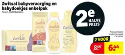 Kruidvat Zwitsal babyverzorging en babydoekjes enkelpak aanbieding