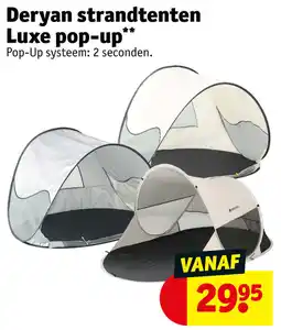 Kruidvat Deryan strandtenten luxe pop-up aanbieding