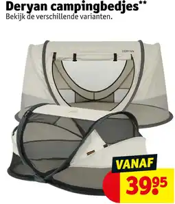 Kruidvat Deryan campingbedjes aanbieding