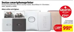 Kruidvat Instax smartphoneprinter aanbieding