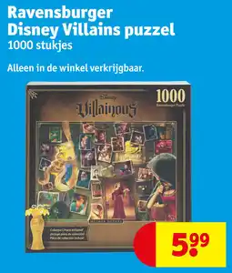 Kruidvat Ravensburger disney villains puzzel aanbieding