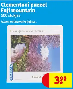 Kruidvat Clementoni puzzel fuji mountain aanbieding