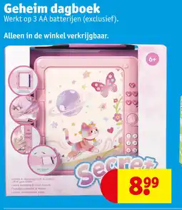 Kruidvat Geheim dagboek aanbieding
