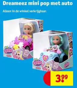 Kruidvat Dreameez mini pop met auto aanbieding