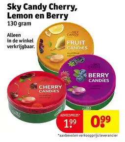 Kruidvat Sky candy cherry, lemon en berry aanbieding
