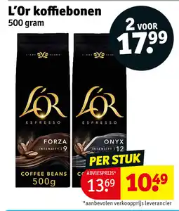 Kruidvat L'Or koffiebonen aanbieding