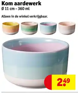 Kruidvat Kom aardewerk aanbieding