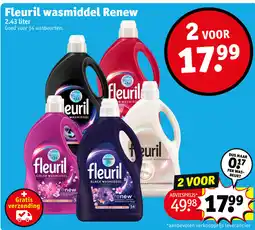 Kruidvat Fleuril wasmiddel renew aanbieding