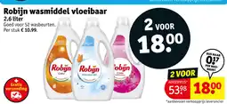 Kruidvat Robijn wasmiddel vloeibaar aanbieding