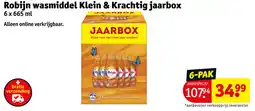 Kruidvat Robijn wasmiddel klein & krachtig jaarbox aanbieding