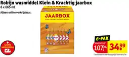 Kruidvat Robijn wasmiddel klein & krachtig jaarbox aanbieding