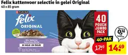 Kruidvat Felix kattenvoer selectie in gelei Original aanbieding