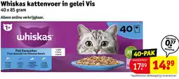 Kruidvat Whiskas kattenvoer in gelei Vis aanbieding