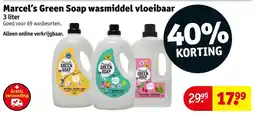 Kruidvat Marcel's green soap wasmiddel vloeibaar aanbieding