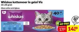 Kruidvat Whiskas kattenvoer in gelei Vis aanbieding